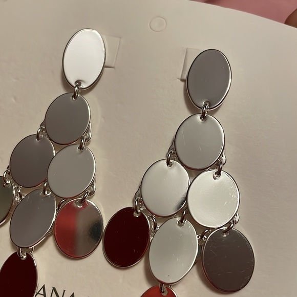 New! Banana Republic Silver tone chandelier earrings - Picture 11 of 13